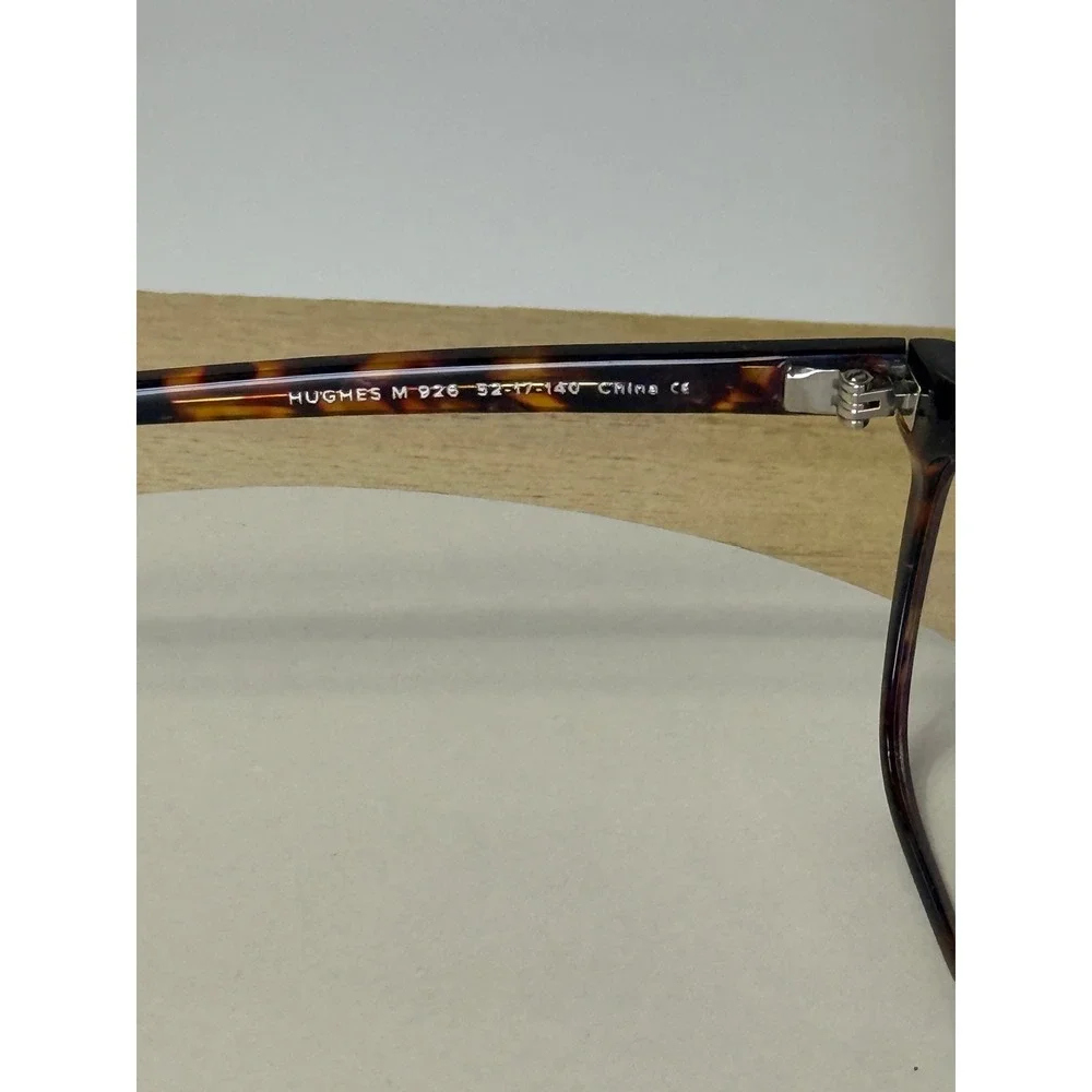 Warby Parker Hughes Eyeglasses Tortoise Square Frames 52-17-140 Dark Havana